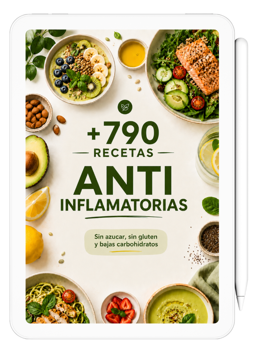 Adiós Hinchazón: +790 Recetas Saludables Antiinflamatorias